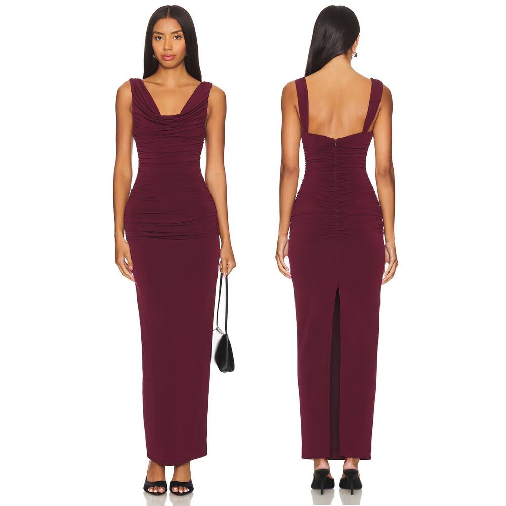 Katie May Rita Gown Maxi Cowl Neck Party Formal Evening Prom Wedding Guest XS